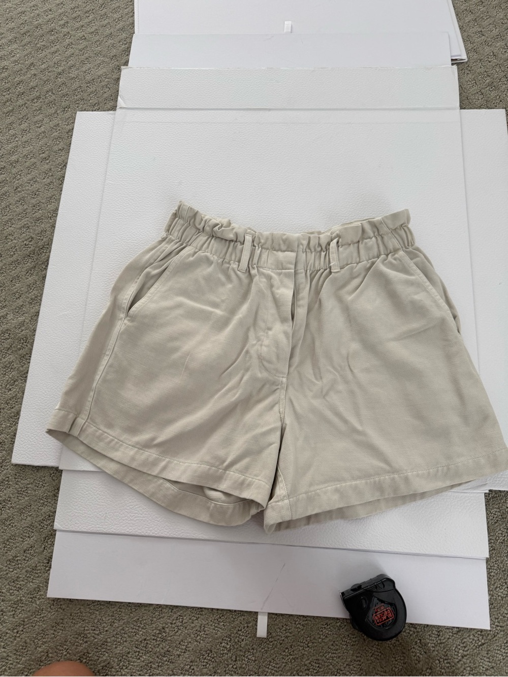 Rails Sand Beige Elastic-Waist Shorts - Picture 1 of 6